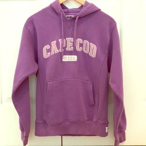 Cuffy’s Cape Cod purple sweatshirt hoodie